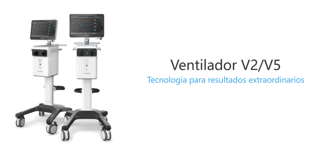 Ventilador de UCI, series v2 y v5
