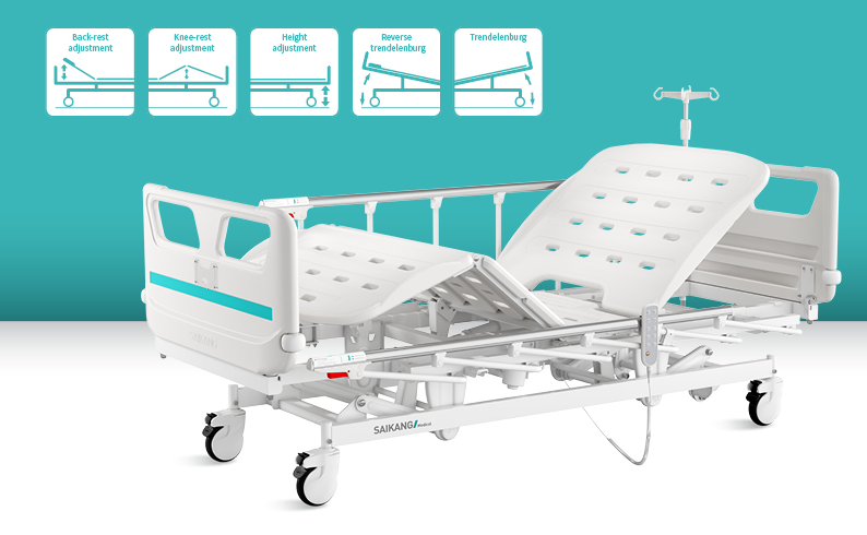 Cama de hospital eléctrica