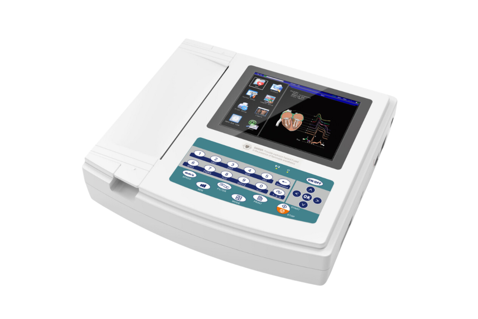 Electrocardiografos visualiza / impresión de1, 3, 6 y 12 canales. Portátiles y de escritoriO. Software interpretativo y conexión a OC