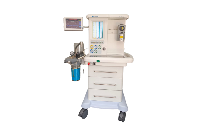 Maquina de anestesia con flujometros digitales y manuales