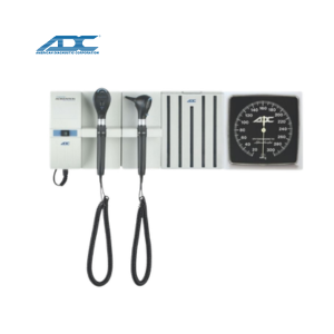 Set de diagnostico mural 3.5v, otoscopio+oftalmoscopio+porta especulas + tensiometro aneroide, ADC